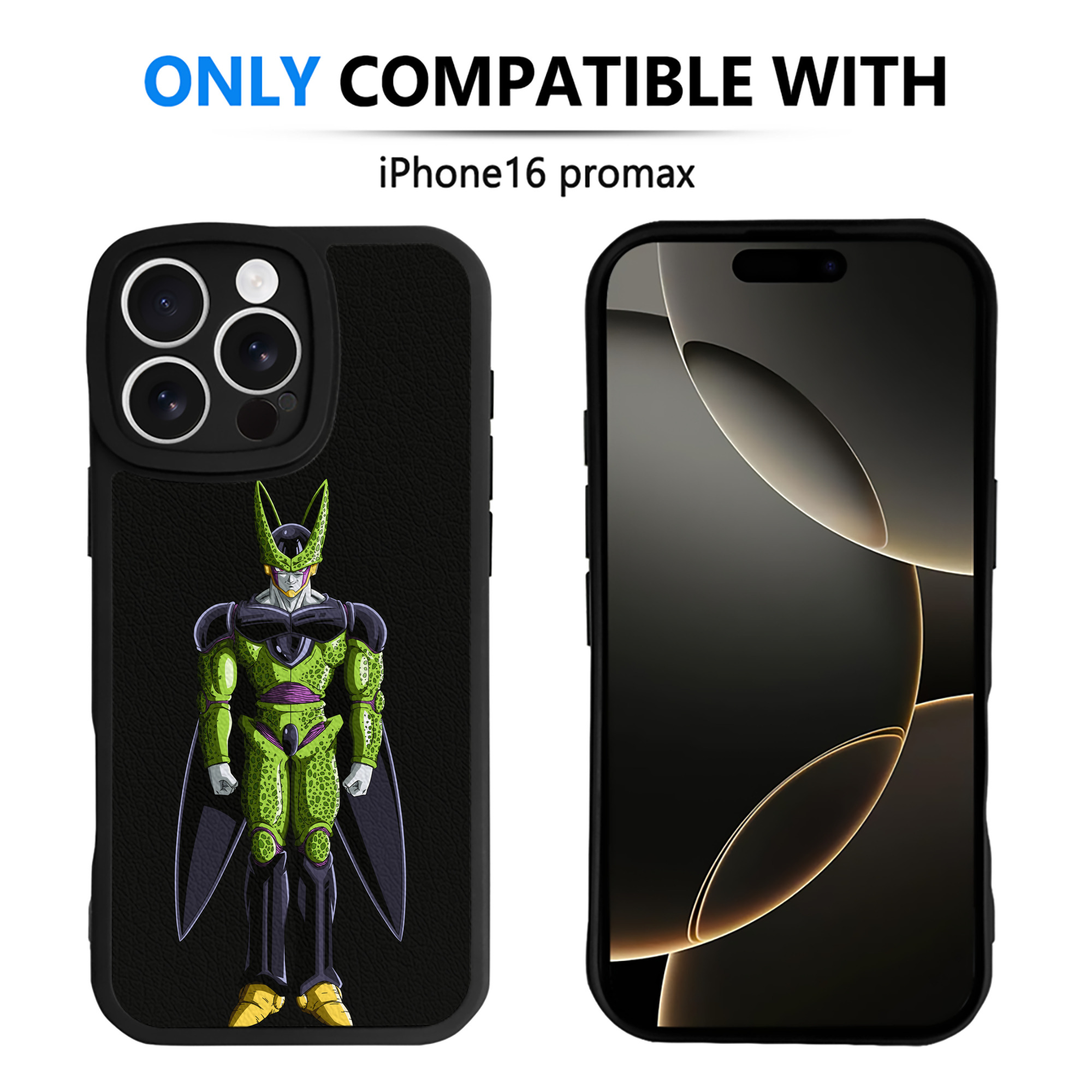 （画像用） ドラゴンボール セル DRAGON BALL Cell 【iPhone 16シリーズ対応】シリコンスマホケース（レザー調） 材質：シリコン